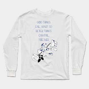 Broken blue Long Sleeve T-Shirt